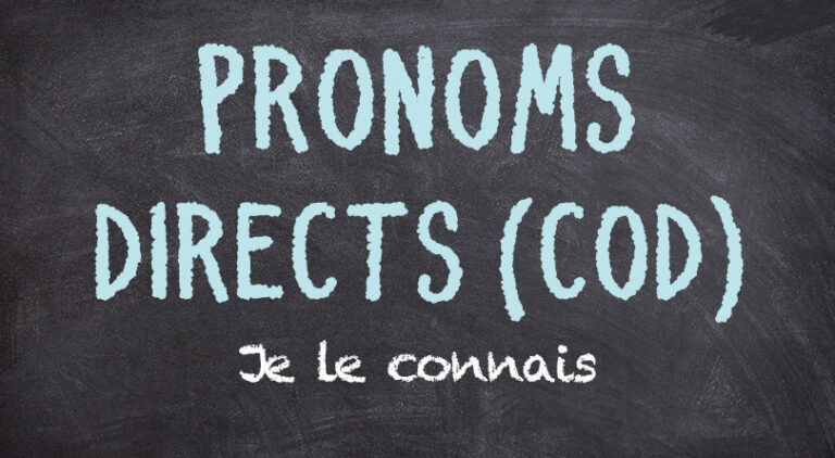 Les Pronoms Compléments Directs COD | France Podcasts