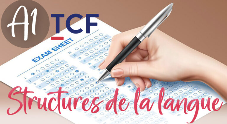 Tcf Maîtrise Des Structures De La Langue Test Niveau A1 0934