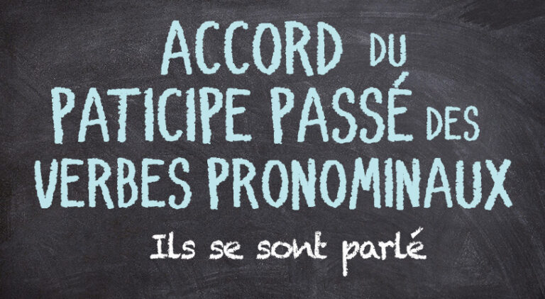 Accord Du Participe Passé Des Verbes Pronominaux